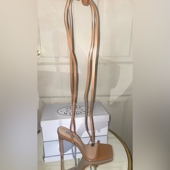 🤎NEVER WORN! Steve Madden Heels | Wrap-Around | Tan | Size 9.5 | 4.5 in. - Picture 7 of 15